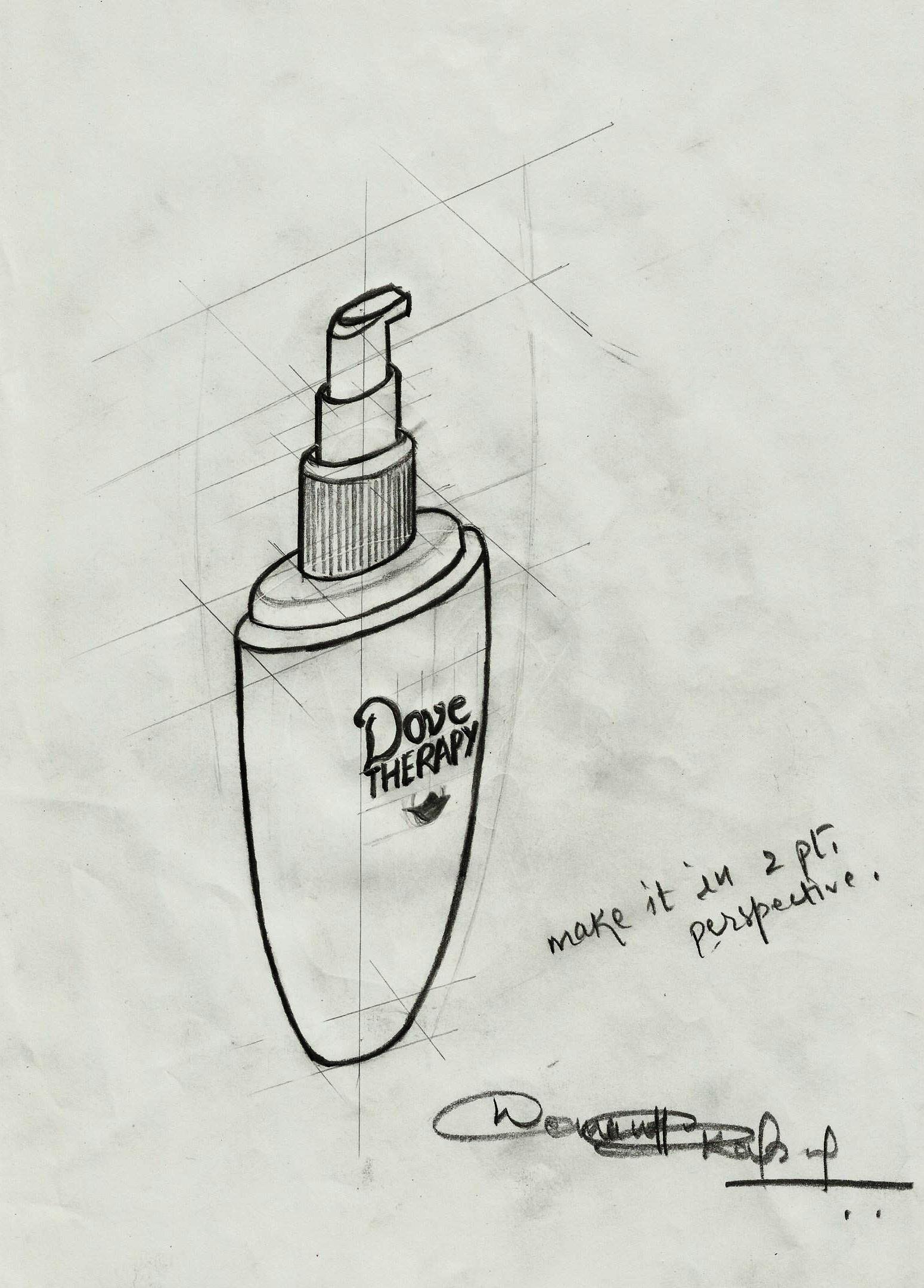 Solution: Sketch an asymmetrical shampoo bottle with hatch lines and a cast  shadow - Sketching for Product Design and AEC Video Tutorial | LinkedIn  Learning, formerly Lynda.com